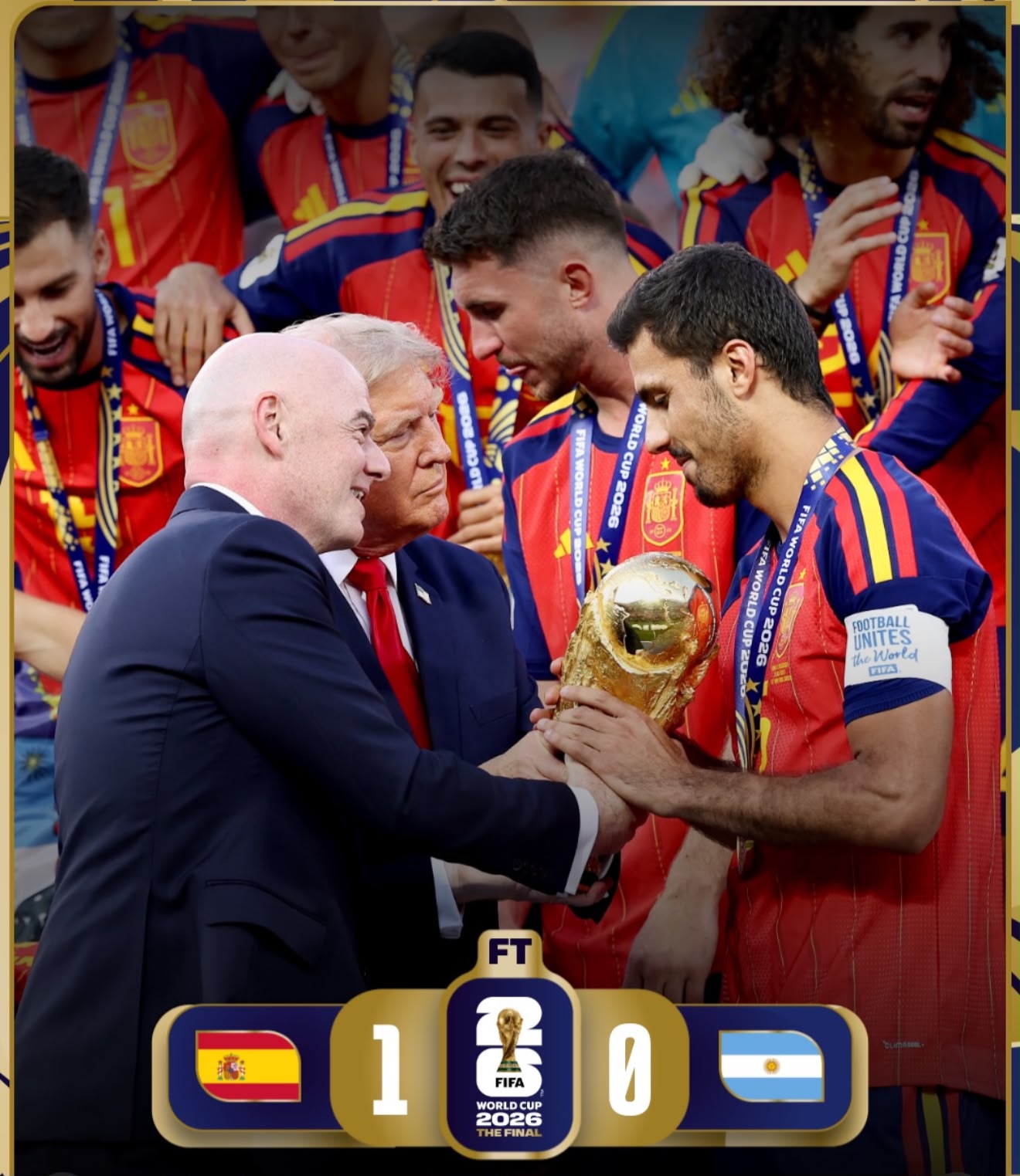 Trump afirma que ya no hay tensiones con España tras triunfo en el Mundial 2026