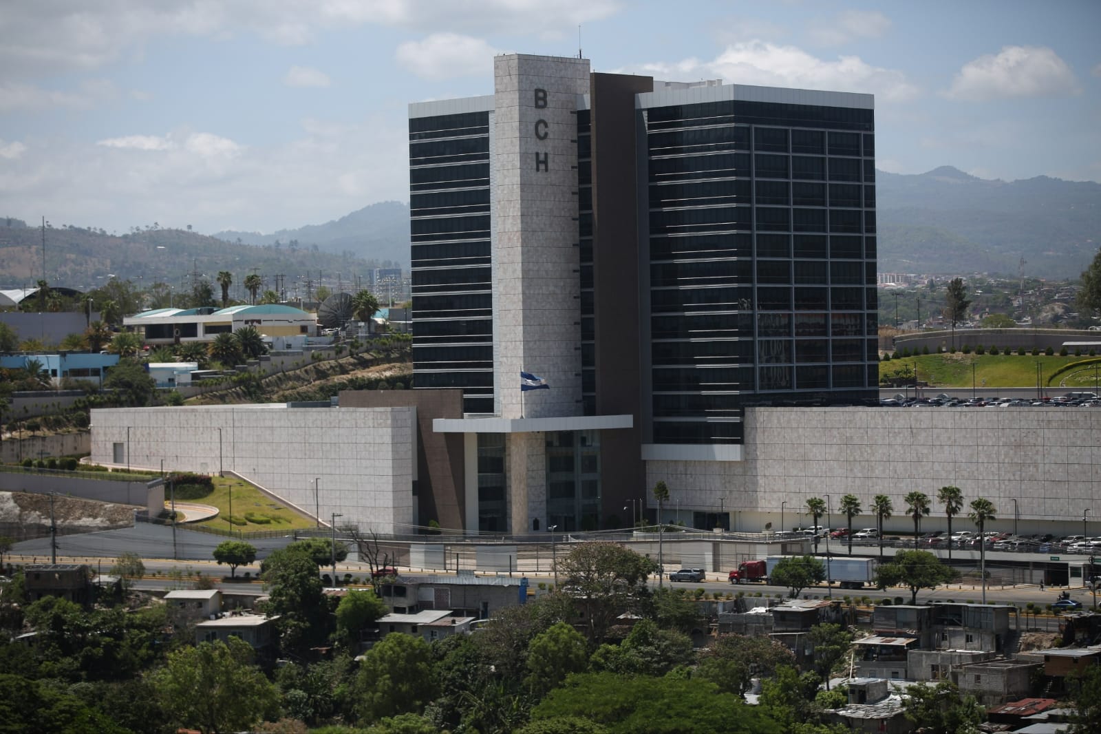 Vista panorámica del Banco Central de Honduras