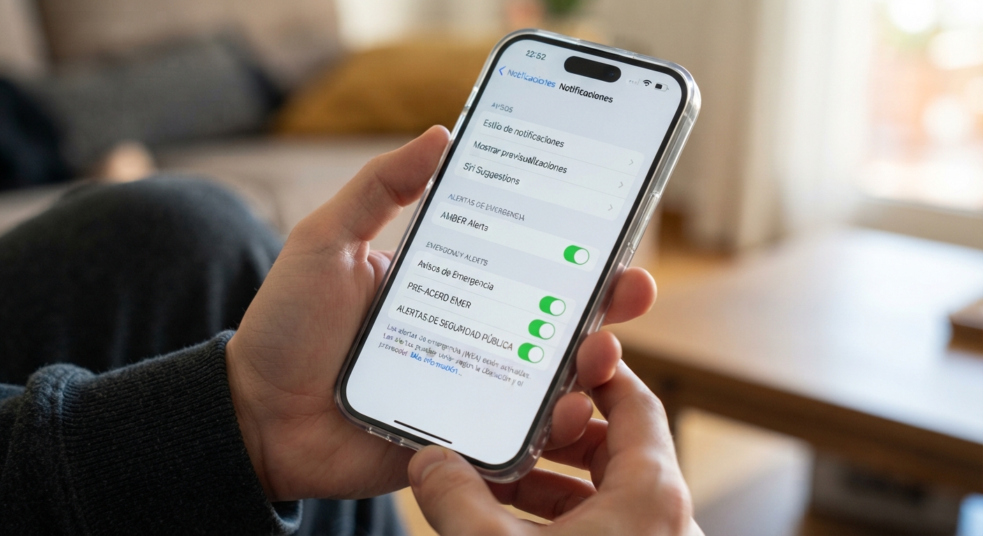 Revisar las opciones de seguridad y emergencia del celular permite conocer qué alertas sísmicas están disponibles según el dispositivo y el país.