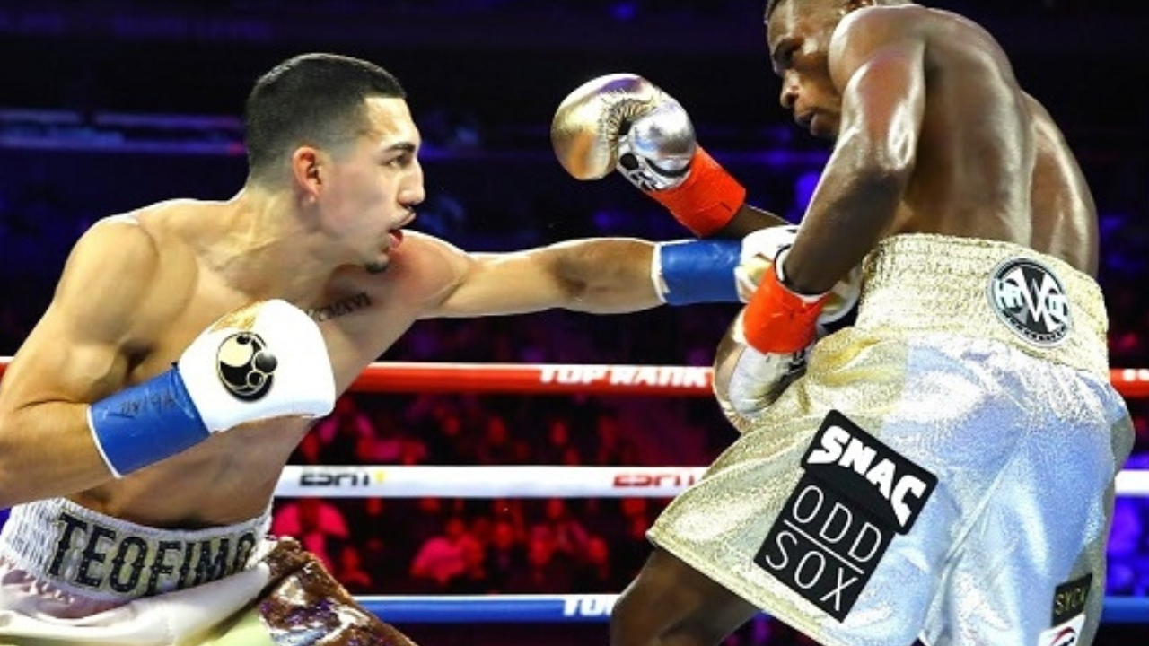 Teófimo López destacado boxeador hondureño.