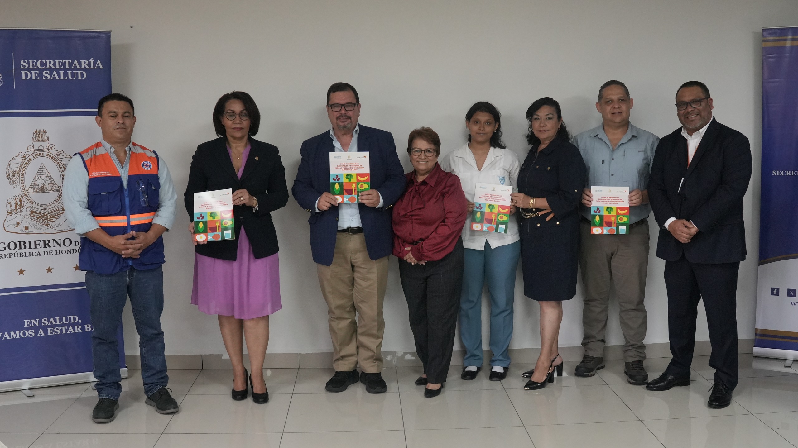 Las diferentes instituciones mencionadas brindaron el apoyo a través de las guías alimentarias para los hondureños.