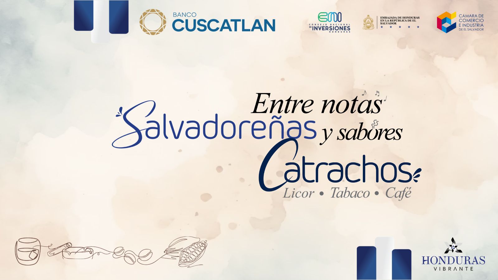 Encuentro comercial-cultural: "Entre notas salvadoreñas y sabores catrachos".