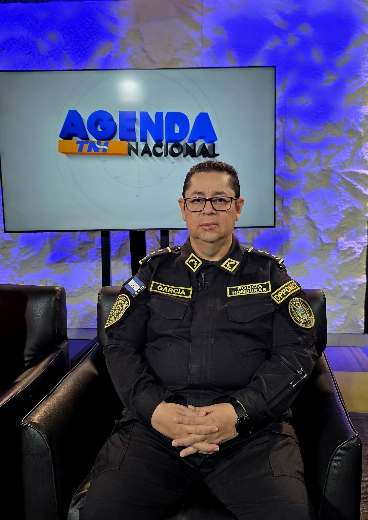 Director de Operaciones de la Policía Nacional, Melvin García · Foto: TNH.
