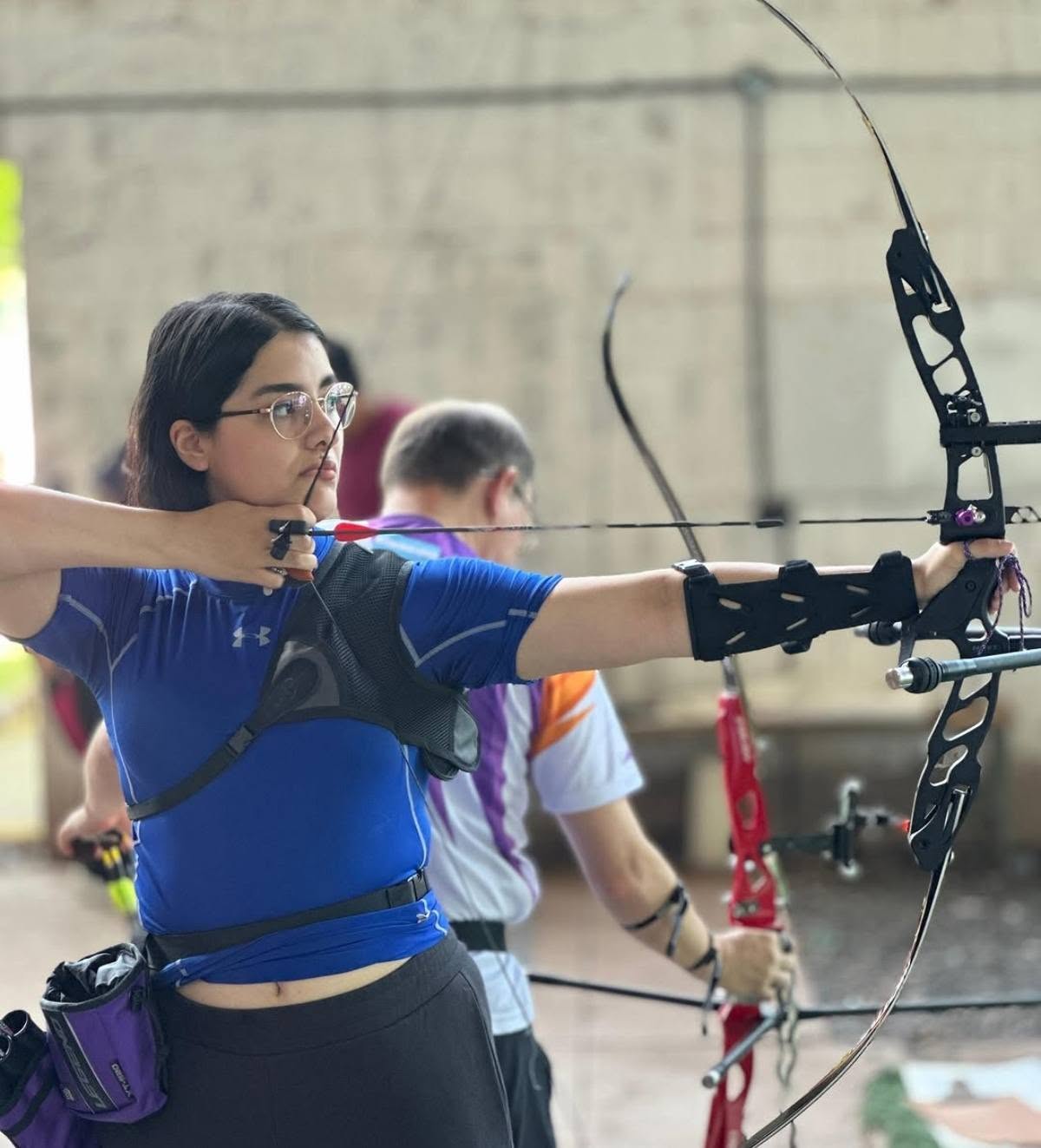 Melissa Gamero, integrante del Club Kentauros, logró el primer puesto en la categoría Recurvo Femenin