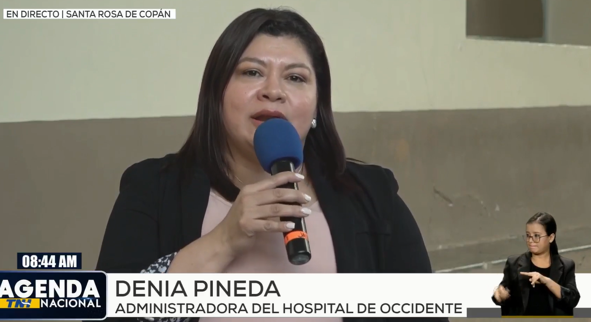 Administradora del Hospital de Occidente, Denia Pineda