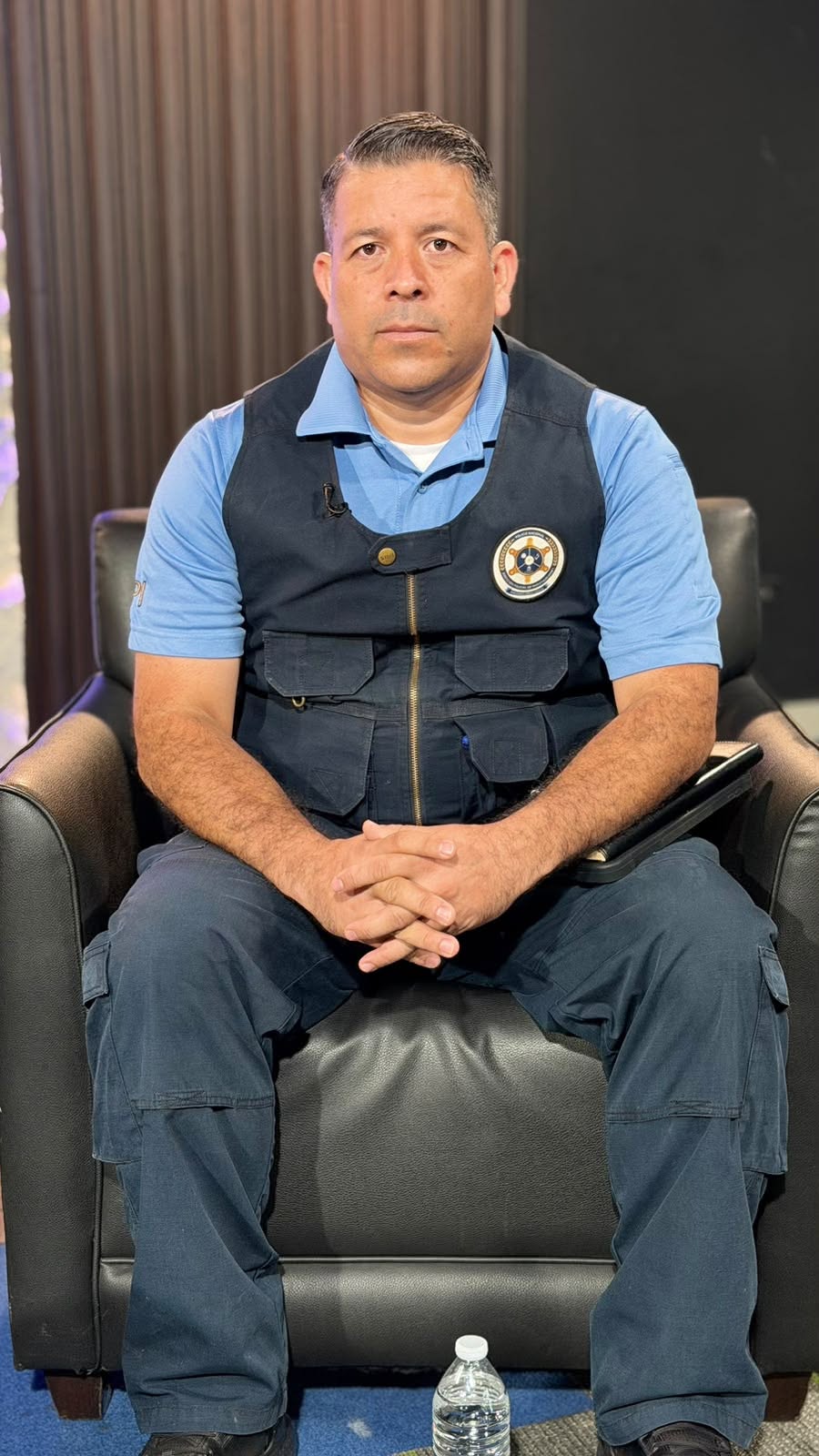 el comisario Arnold Cantarero, jefe de operaciones de la DPI