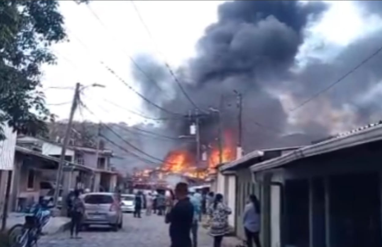Incendio en Germania de Distrito Central