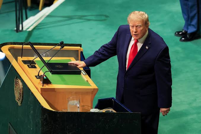 Trump se presentó como un hombre de paz.