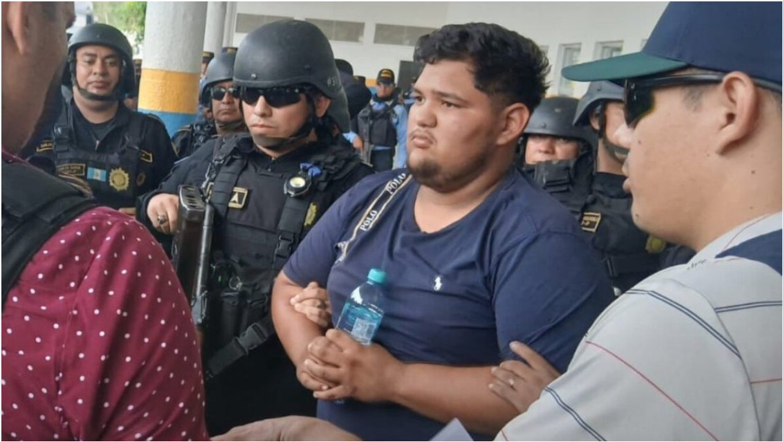 Jefry Josseth Guardado Herrera, señalado por su supuesta participación en el asesinato de cinco miembros de la extinta Dipampco. · Foto: Cortesía