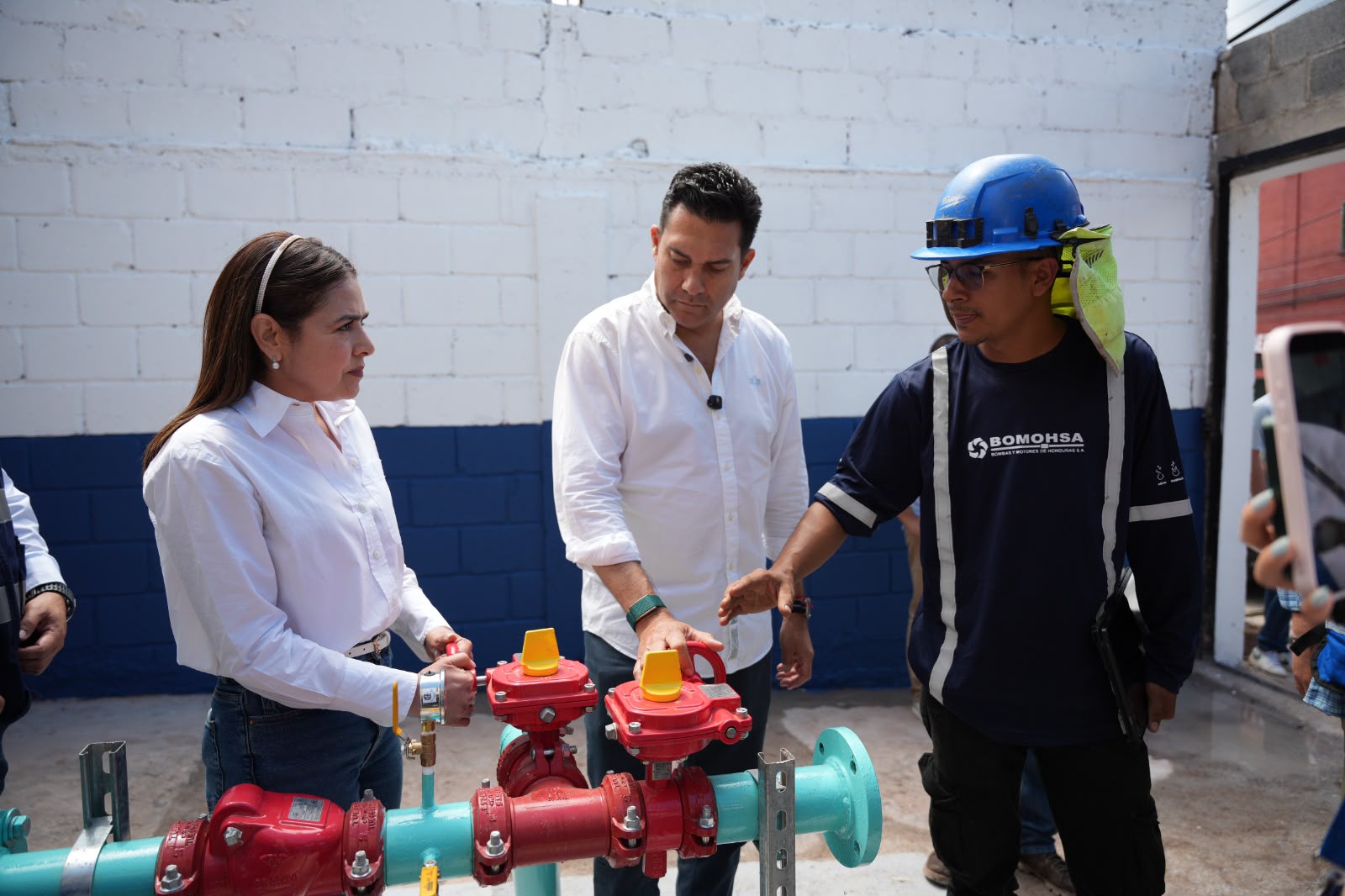 Este es el quinto pozo inaugurado por la AMDC que ayudará a enfrentar la sequía en la capital.