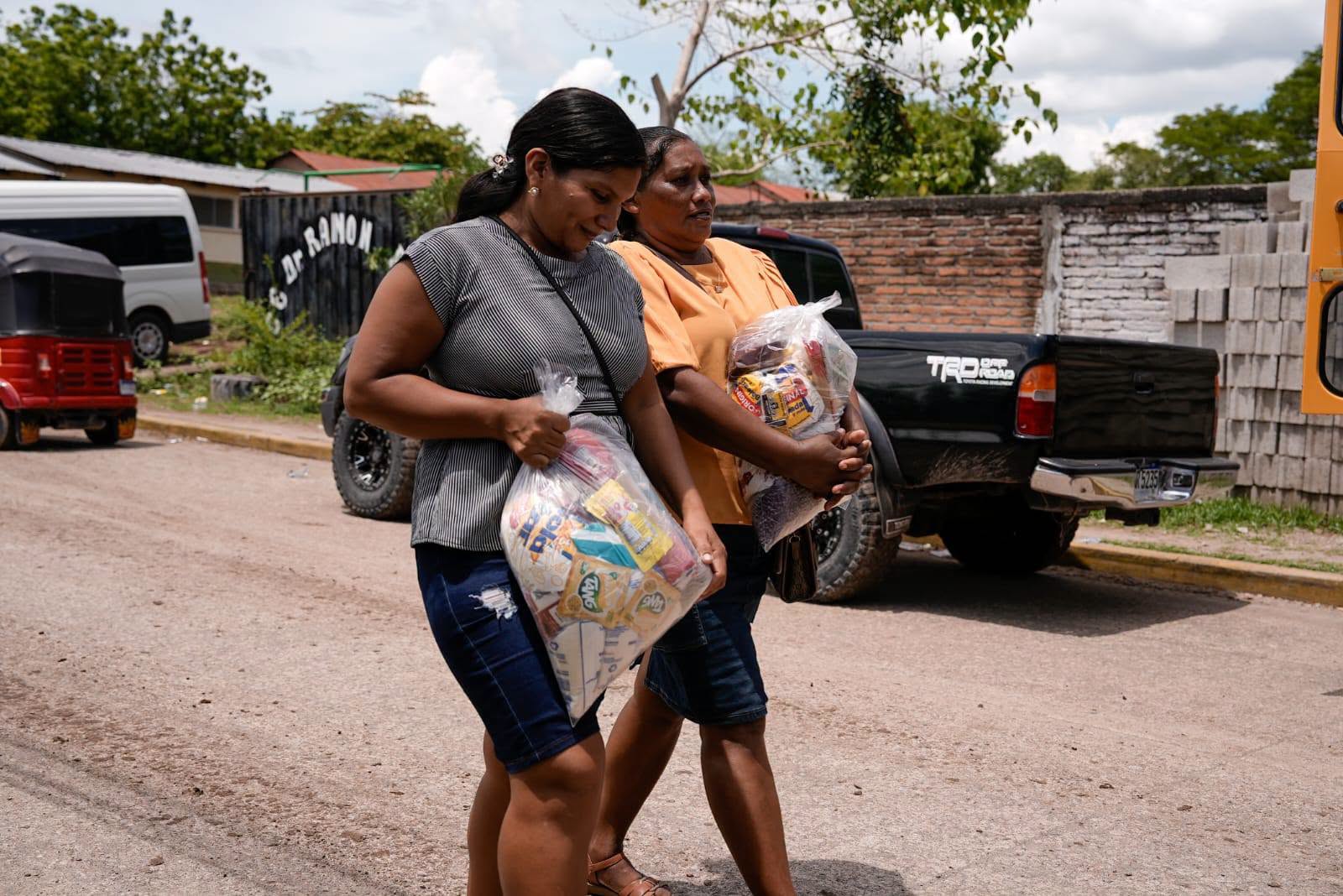 Alimentos para familias afectadas por la sequía