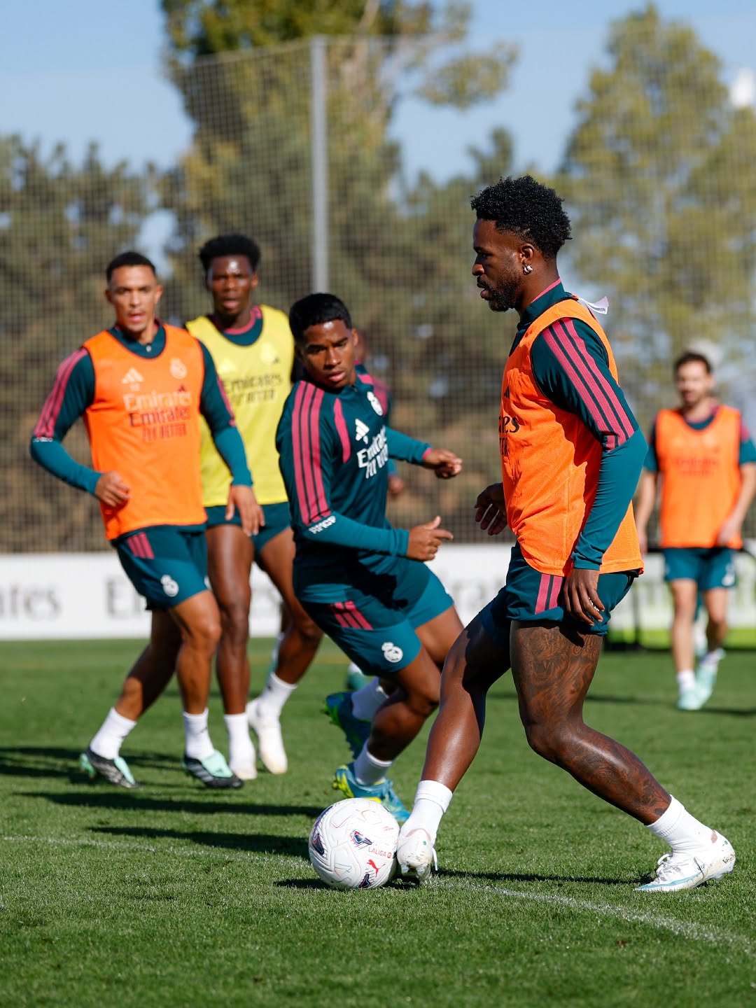 Entrenamiento del Real Madrid.