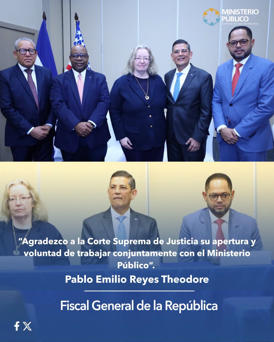 Representantes del Ministerio Público, el Poder Judicial y la Embajada de Estados Unidos participaron en la inauguración del programa de capacitación.