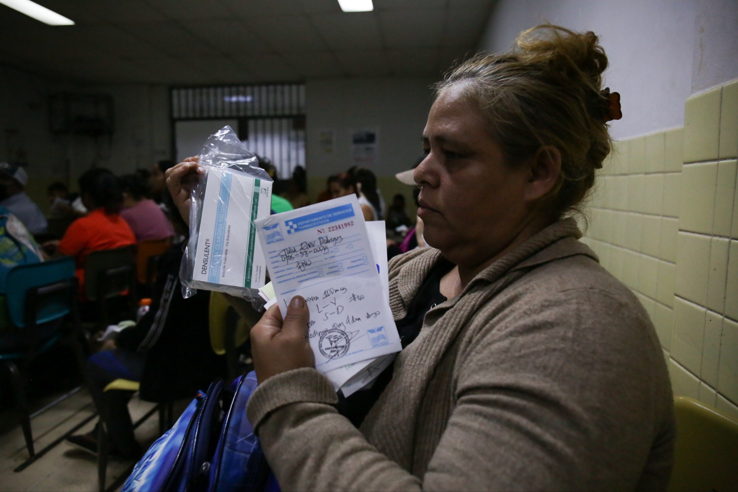 María Elvir, paciente del Hospital Escuela