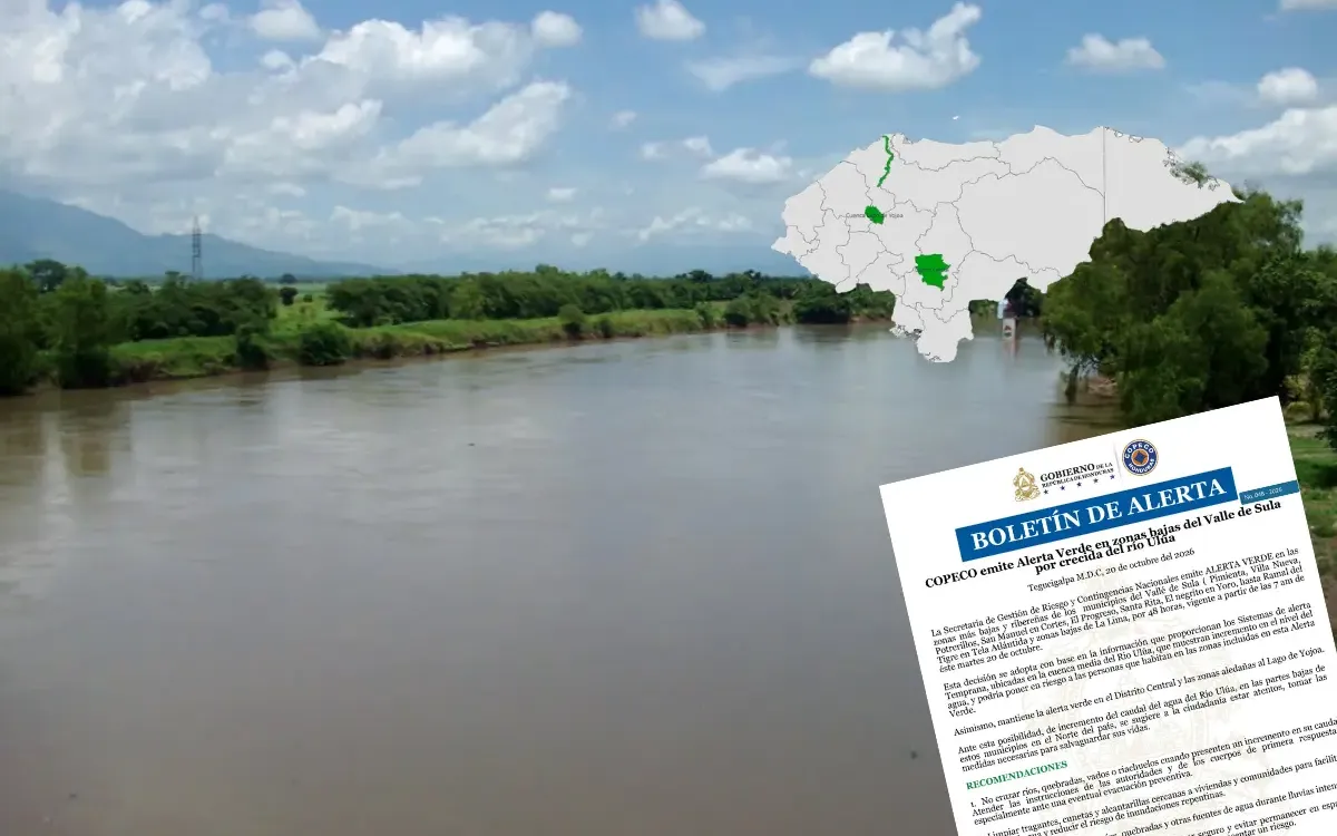 2.	Las comunidades bajas del Valle de Sula permanecen bajo vigilancia preventiva.