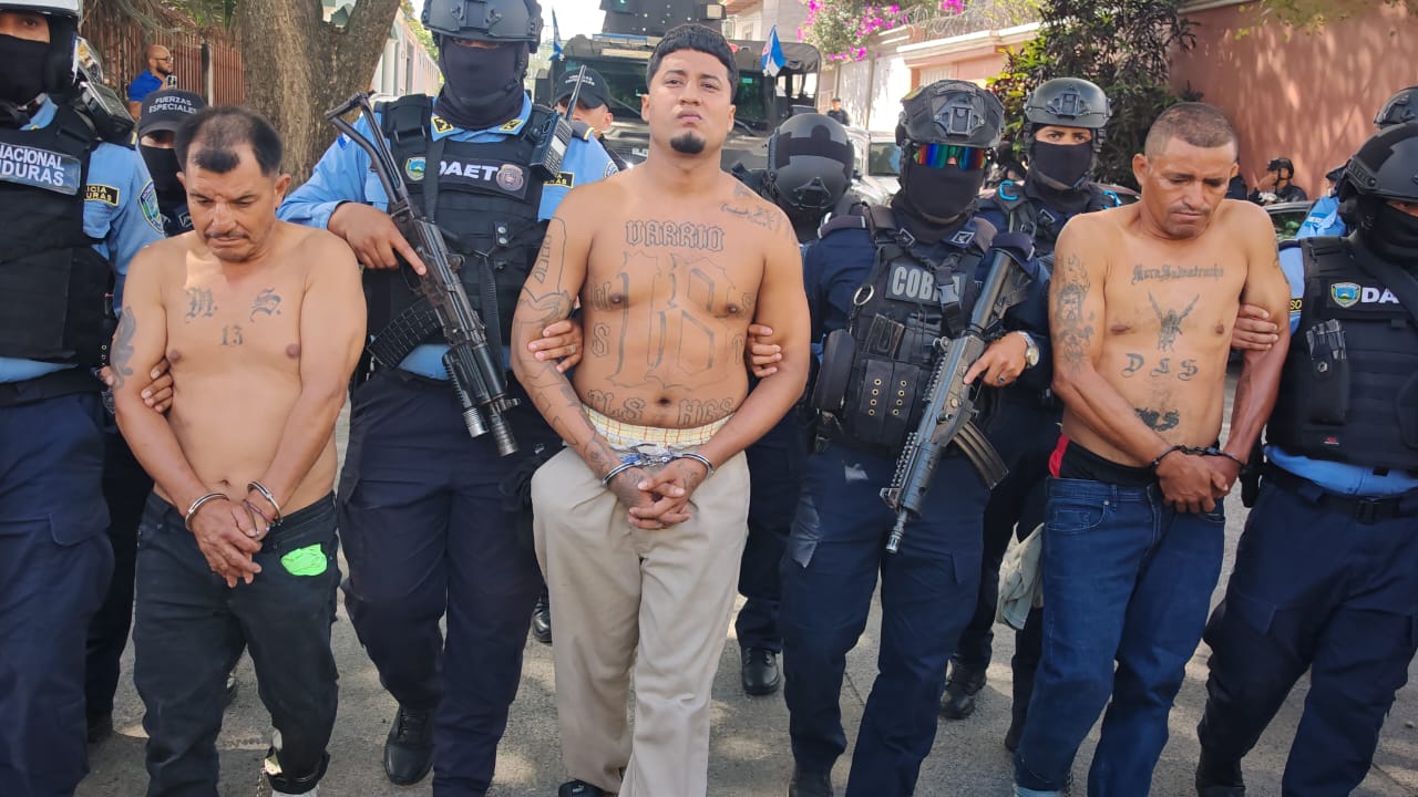 DAET captura a presuntos miembros de la Pandilla 18 y MS-13